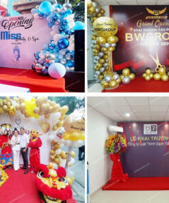 Trang trí backdrop khai trương